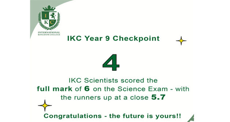 4 IKC Scientists scored the full mark